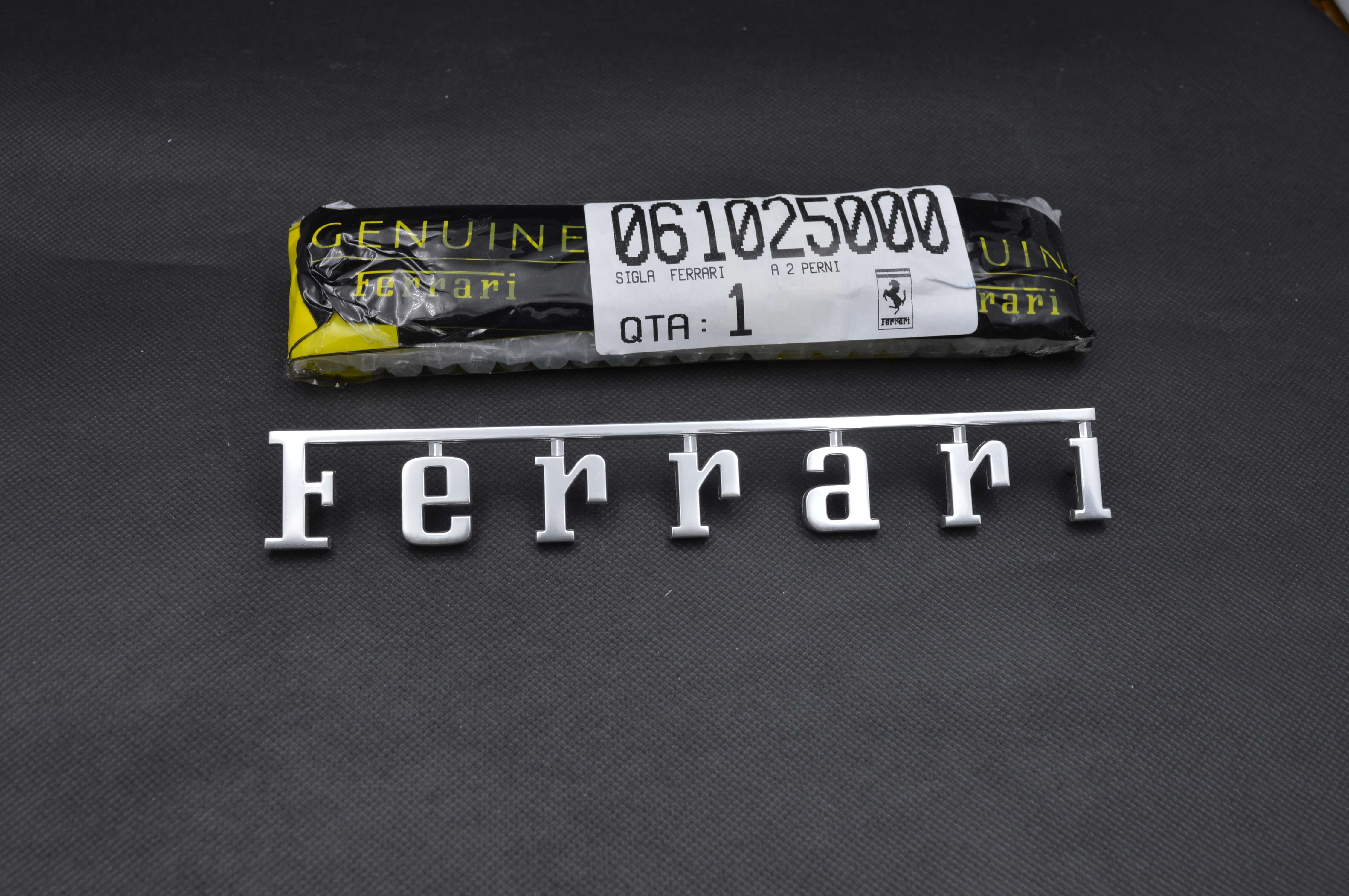 Genuine Ferrari 360 F430 F458 488 Rear Script Emblem Badge 61025000 Factory