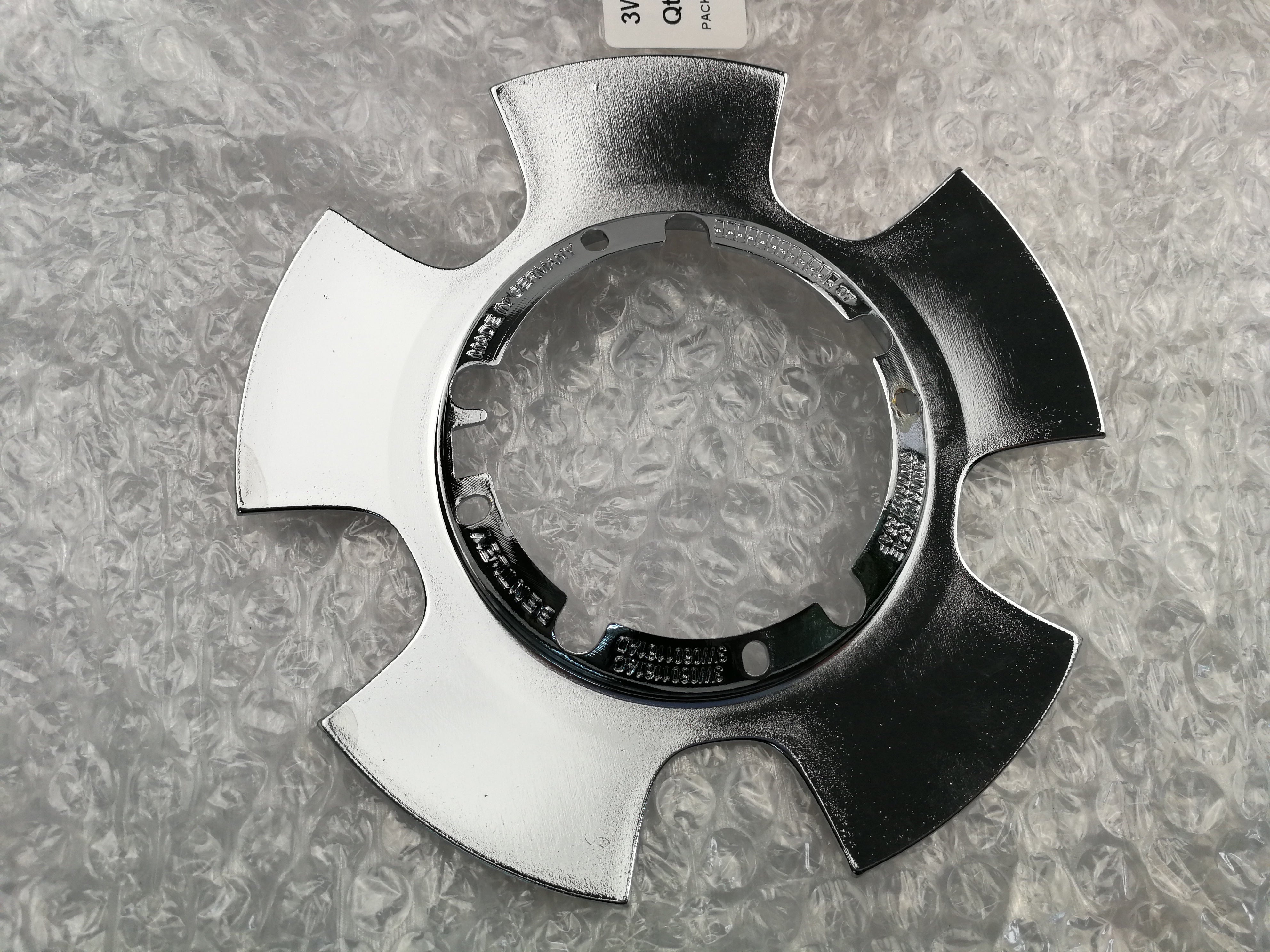Genuine Bentley Flying Spur Chrome Wheel Center Cap 3W0601165AF Factory