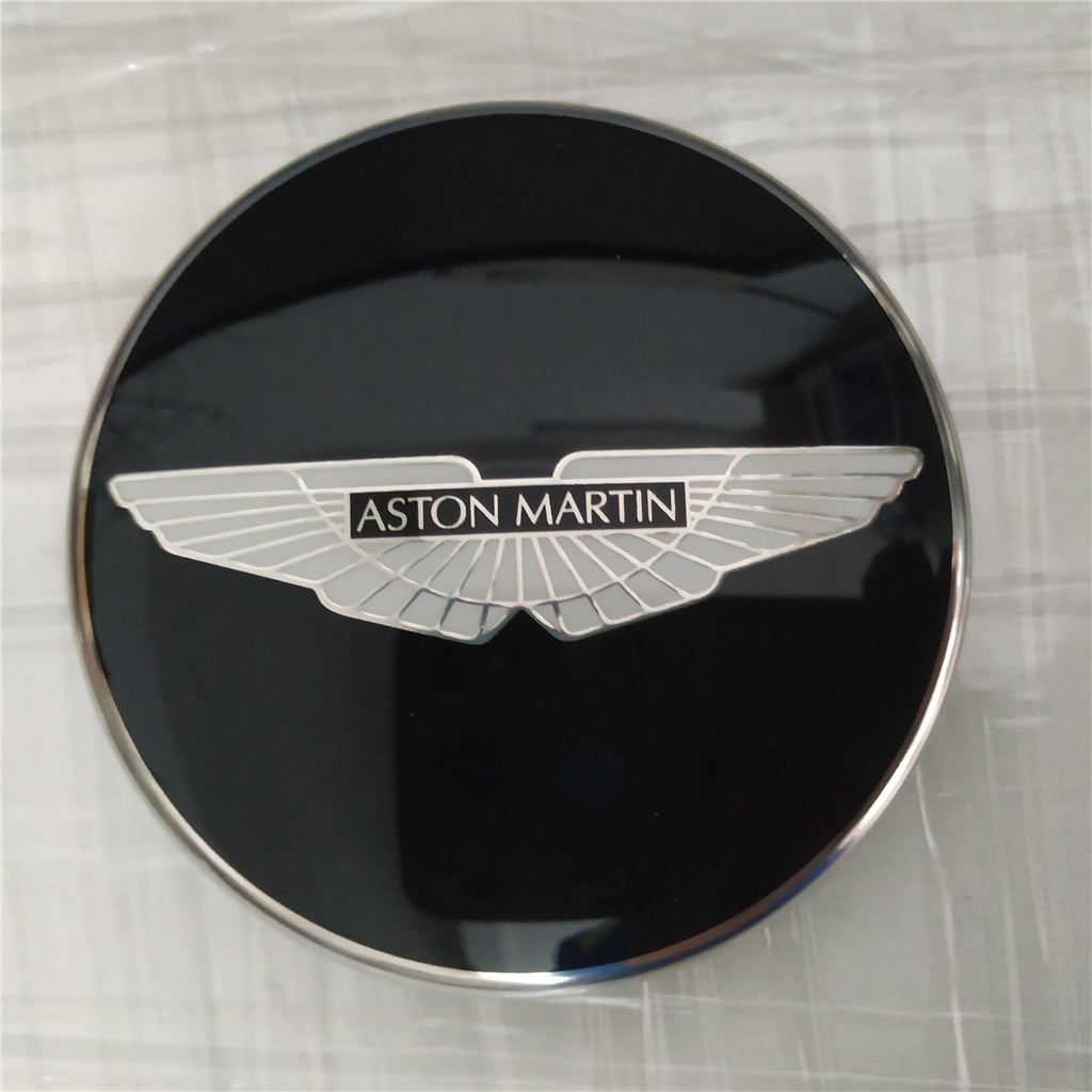 1x Genuine Aston Martin V8 Rapide Virage Black Wings Black Wheel Center Cap Factory