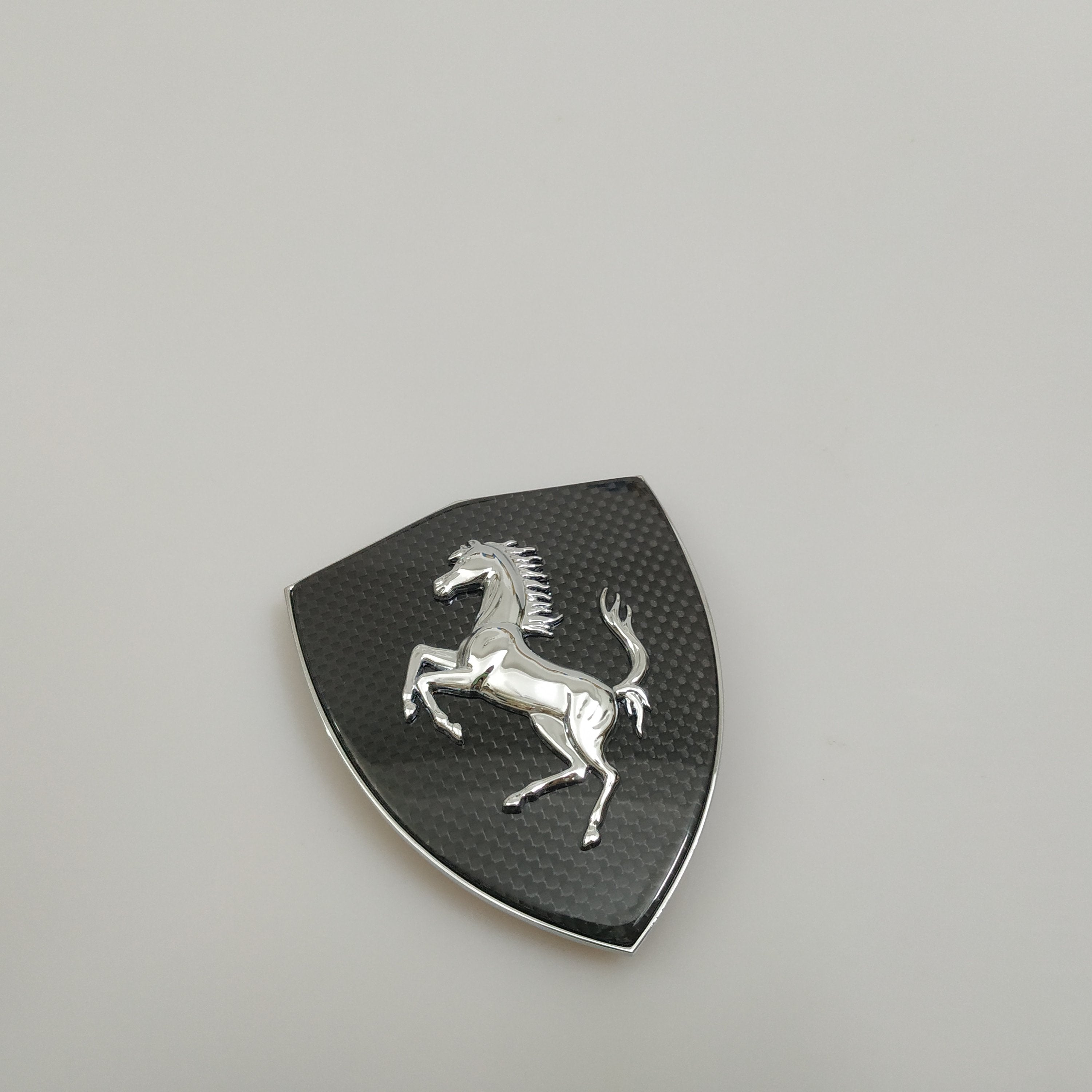 Ferrari F8 Carbon Fiber Fender Shield badge Emblem Kit Italiaspares