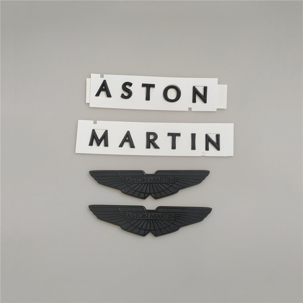 Aston Martin DBX Bonnet/Boot Black Chrome Badge & Rear Badge Kit Italiaspares