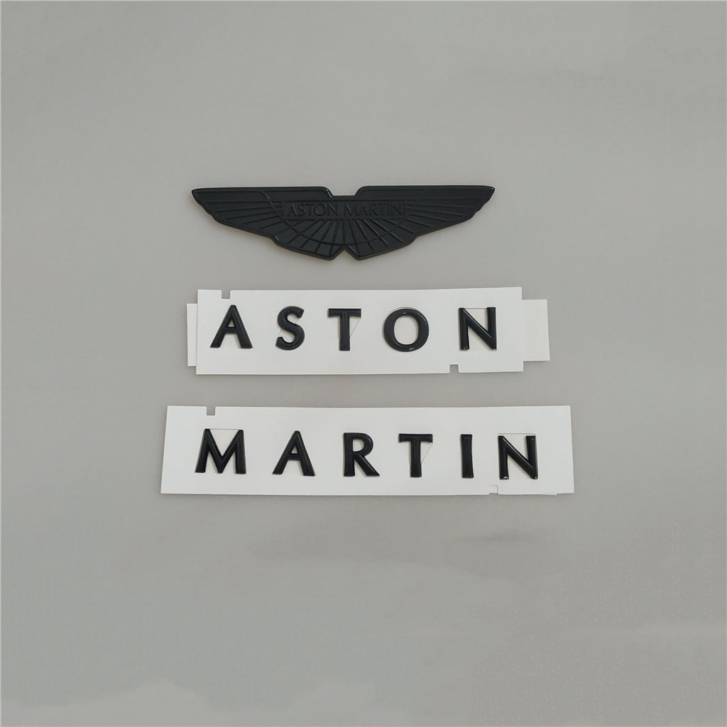 Aston Martin DBX Bonnet/Boot Black Chrome Badge & Rear Badge Kit Italiaspares