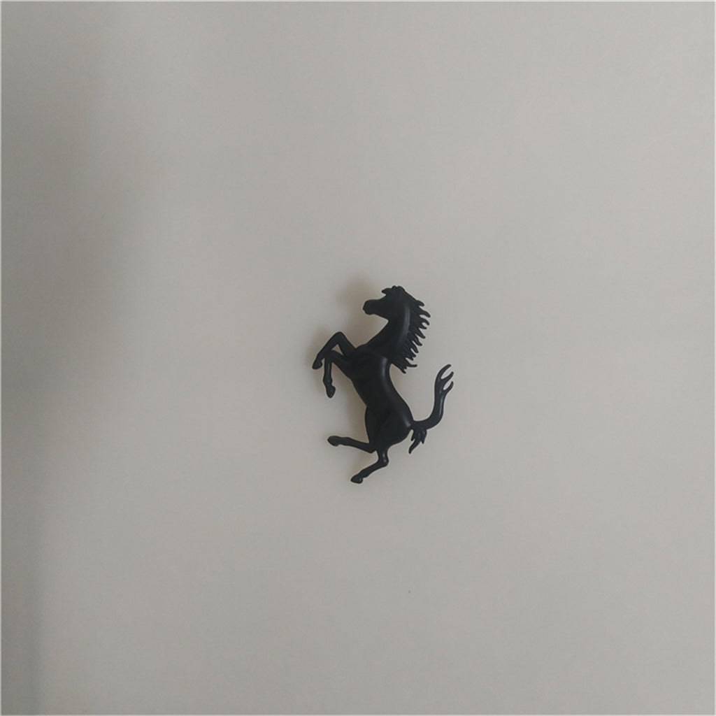 1XFerrari SF90  Rear Bumper Matte Black Horse Emblem Badge Italiaspares