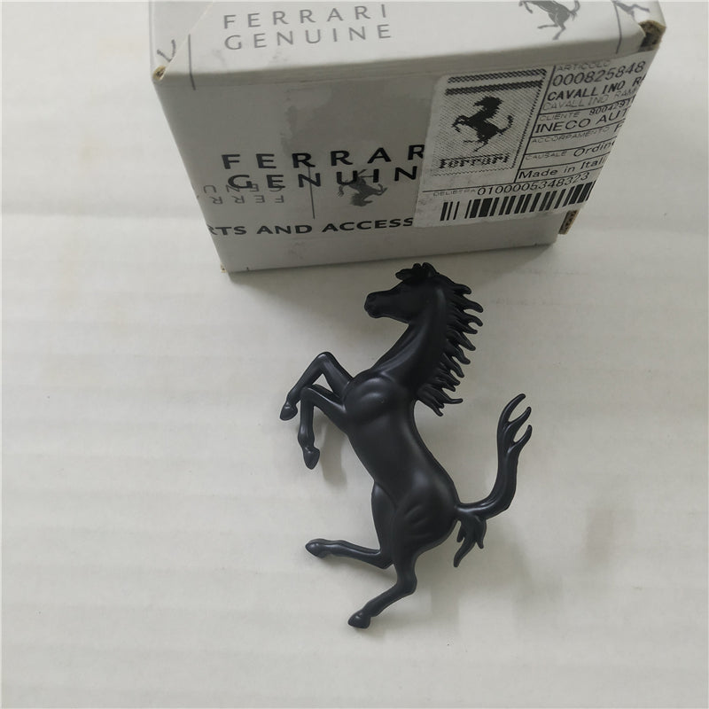 Ferrari 296GTB Rear Bumper Matte Black Horse Emblem Badge Italiaspares