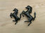 Ferrari California FERRARI Front Rear Bumper Horse Badge Emblem Set Black Italiaspares